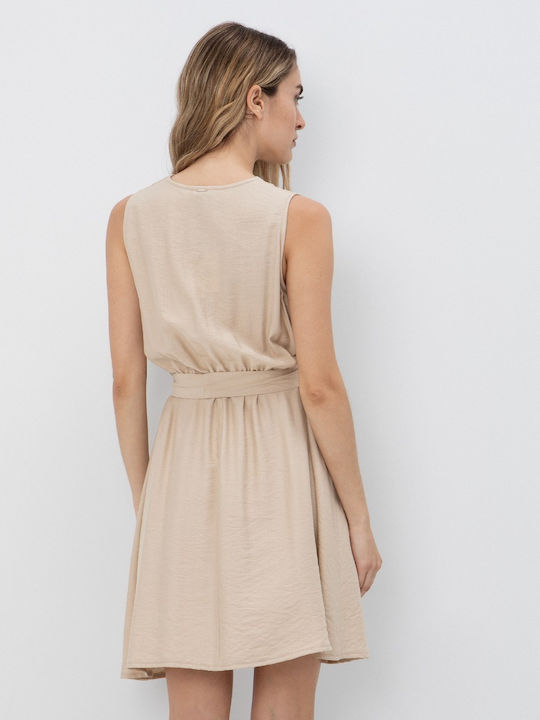 Summer Mini Slip Dress Wrap Viscose