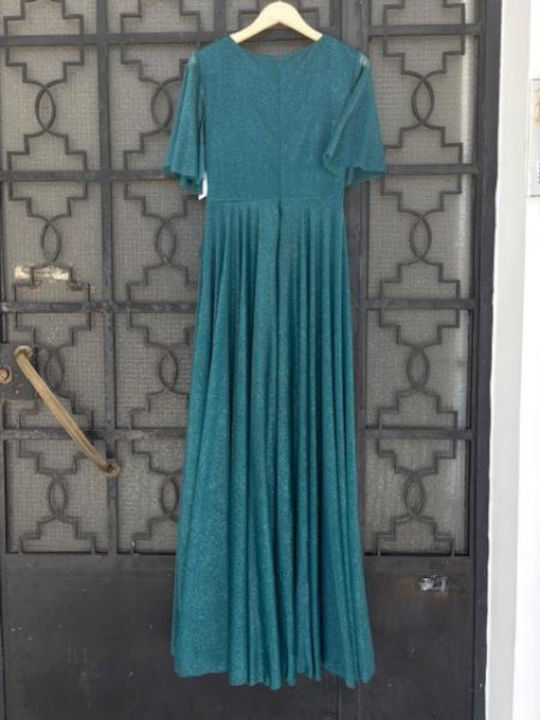 Maxi Evening Dress Petrol Blue