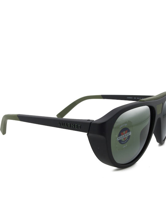 Vuarnet Green Sunglasses with Horn-Rimmed Frame Vuarnet Green Sunglasses with Horn-Rimmed Frame