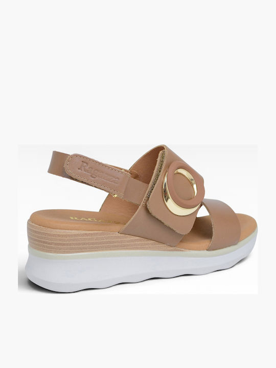 Sommer Damenplattformen Tabac Braun