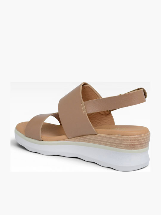Sommer Damenplattformen Tabac Braun