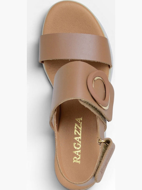 Sommer Damenplattformen Tabac Braun