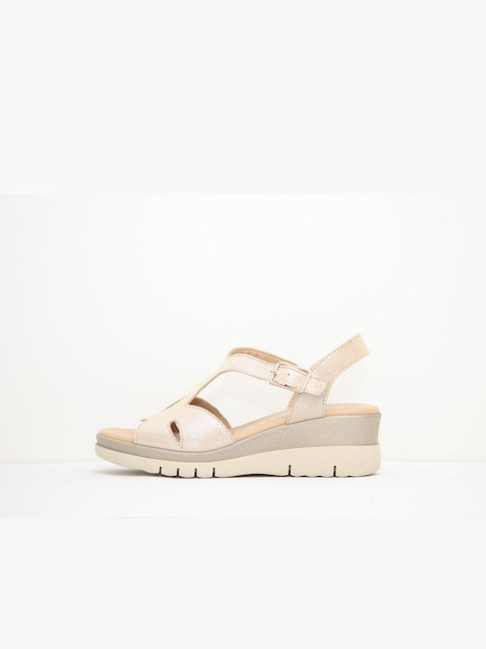 Anatomische Damenplattformen Beige