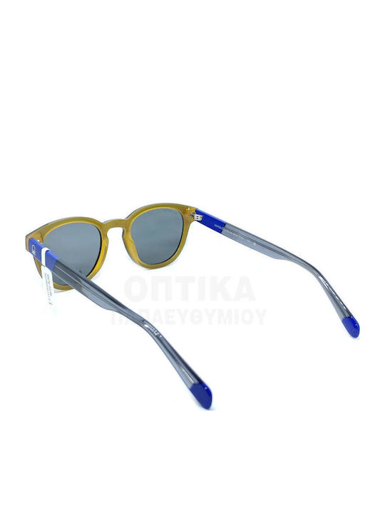 Benetton Unisex Γυαλιά Ηλίου με Μαύρο Σκελετό και Γκρι Polarized Φακό