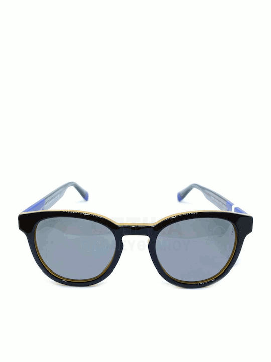 Benetton Unisex Γυαλιά Ηλίου με Μαύρο Σκελετό και Γκρι Polarized Φακό