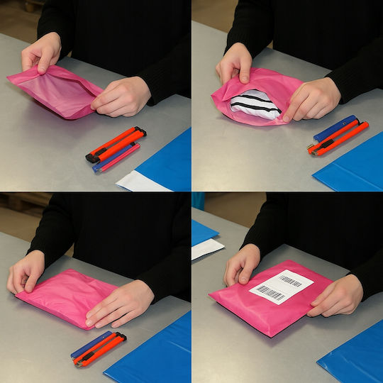 Pink Courier Bags C3 350x450mm 100 Pcs