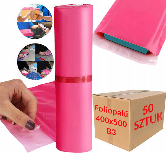 Pink Courier Bags B3 400x500mm 100 Pcs