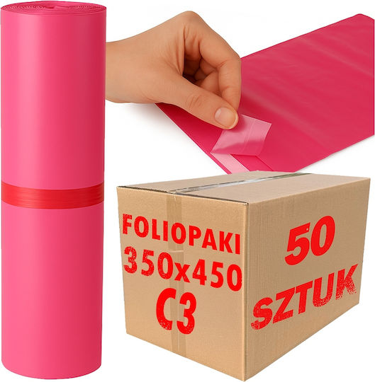 Pink Courier Bags C3 350x450mm 50 Pcs