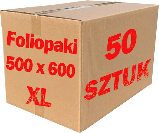 Pungi Curier Roz XL 500x600mm 50 Bucăți