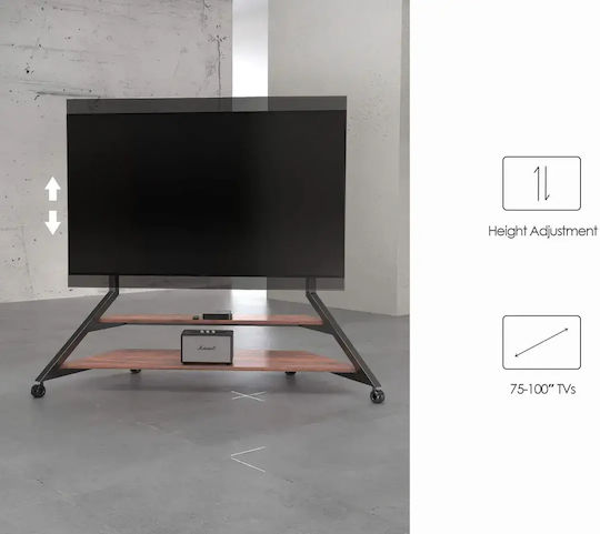 Fitueyes S02F2484L-A+B TV Floor Stand up to 100"