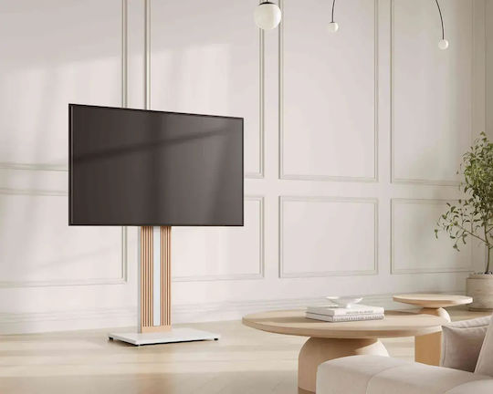 Fitueyes S02N1445A TV Floor Stand up to 65" White