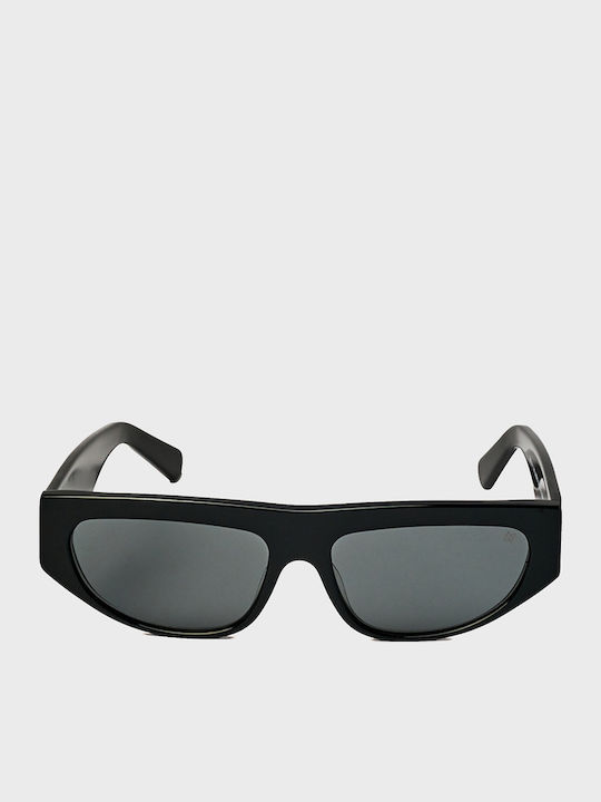 AV Sunglasses Γυαλιά Ηλίου Μαύρα με Κοκκάλινο Σκελετό