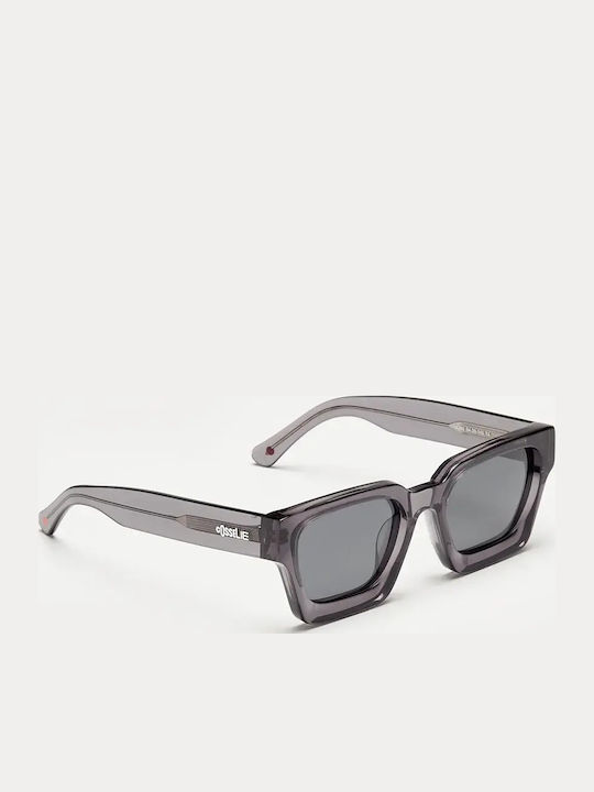 Cosselie Nice Unisex Sonnenbrillen mit Grauem Horn umrandeten Rahmen und Grauen Polarisiert Gläser