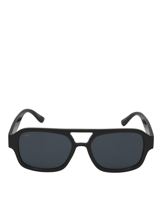 Jack & Jones Black Beauty Ανδρικά Γυαλιά Ηλίου με Μαύρο Σκελετό και Μαύρο Φακό 12184899