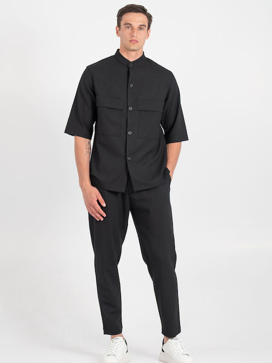 Μακρυμάνικo Overshirt Black