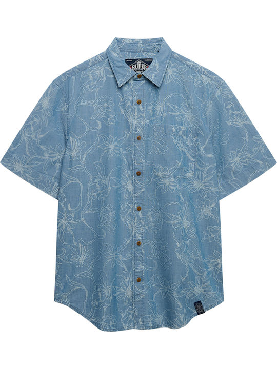 Loom Short Sleeve Shirt Floral Kbi/nouveau Navy Floral Dot