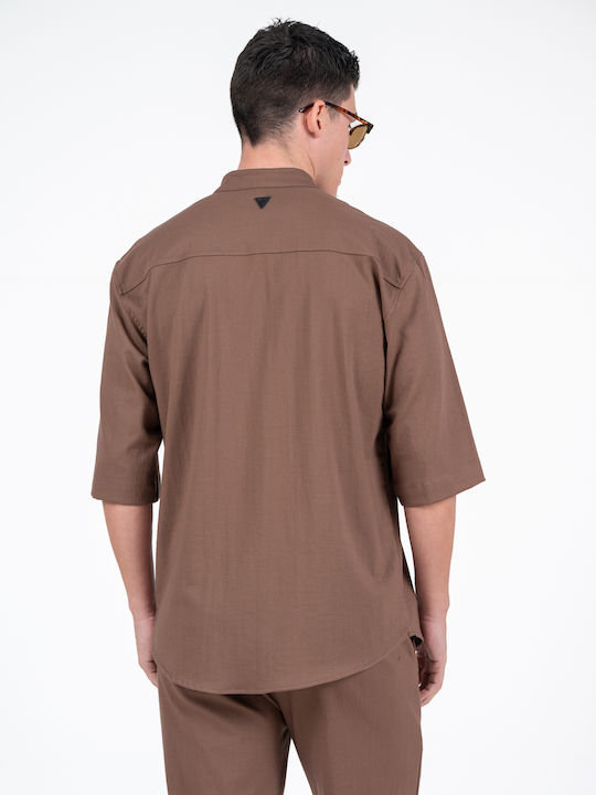 Santo Дълъг Ръкав Overshirt Кафяв