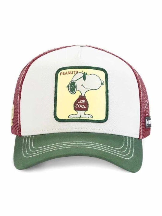 Capslab Peanuts Joe Cool Snoopy Καπέλο One Size Κίτρινο Κόκκινο Λευκό Πράσινο