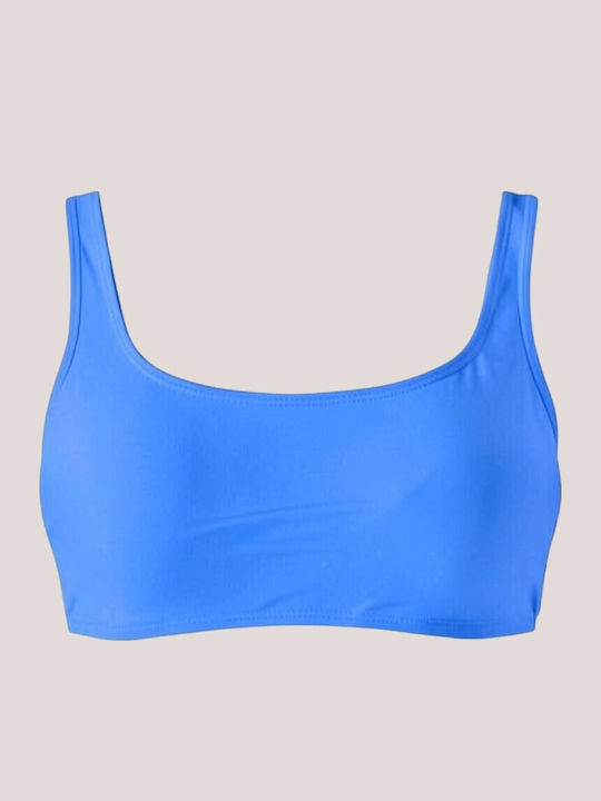 Sport Bikini Set Sports Bra Push Up Blue