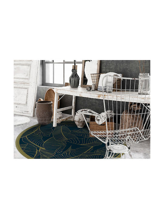 Tulup Round Black Rug Φ140cm