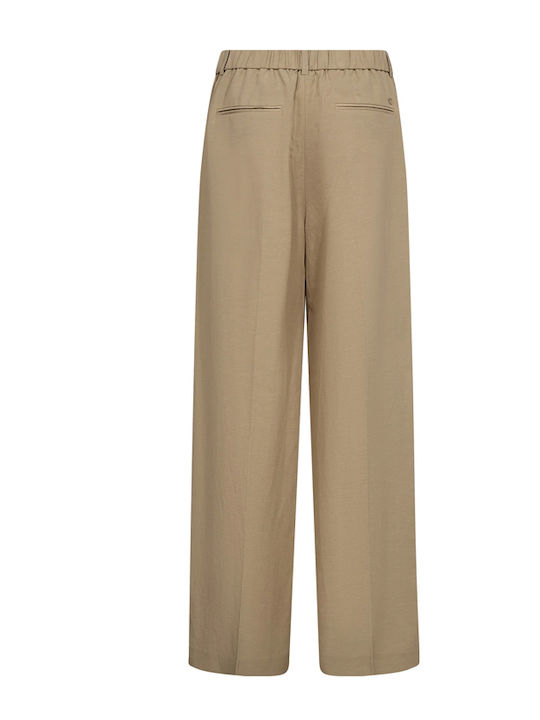 Mos Mosh Damen Stoffhose Regular Passform Beige