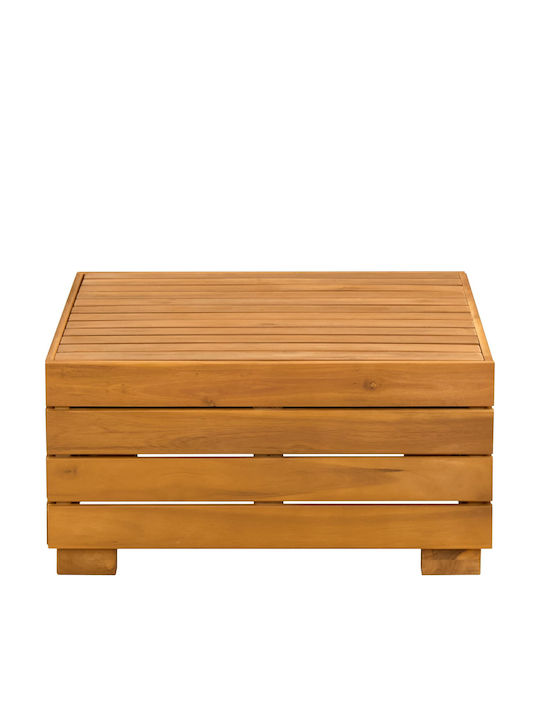 Polițoană De Exterior Din Lemn Pentru Grădină Maro Cu Pernă 60x60x30cm