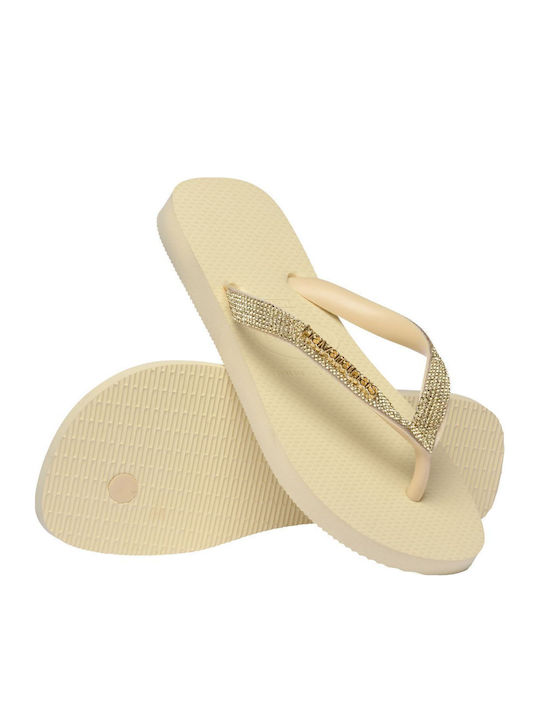 Top Flip Flops in Beige Colour