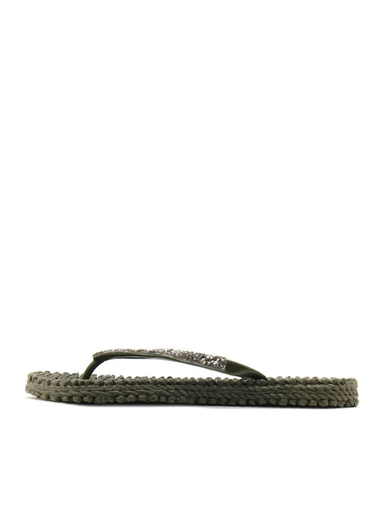 Ilse Jacobsen Flip Flops In Khaki Colour