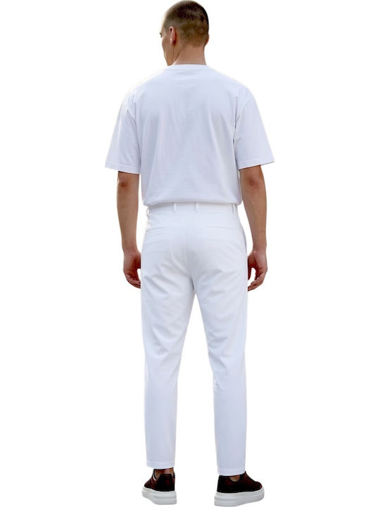 Pantaloni Bărbați Albi