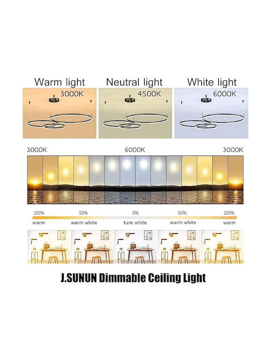 Lightplanet Κρεμαστό Φωτιστικό Καφέ LED με Φυσικό Λευκό Φως