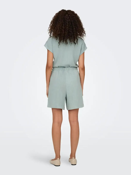 Women's Linen Bermuda Light Green