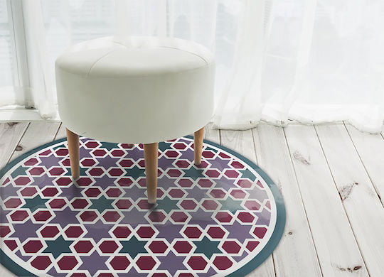 Tulup Round Pink Rug Φ120cm