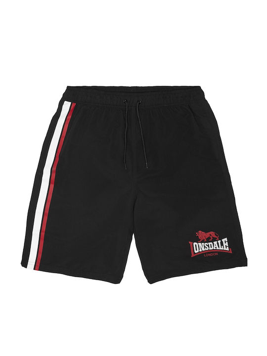 Lonsdale Men's Swim Shorts Black with Patterns