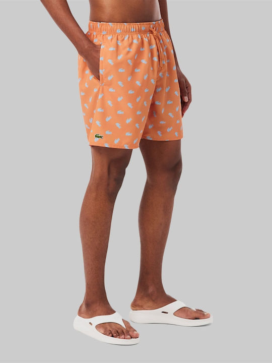 Men's Swim Shorts Yellow with Patterns