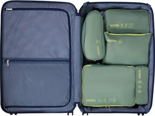American Tourister Organizer Case Green 5 Pieces
