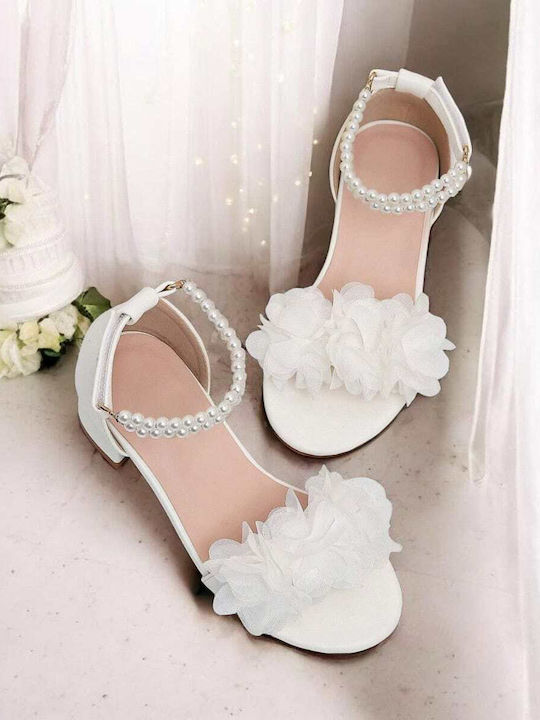 Kids' White Sandals