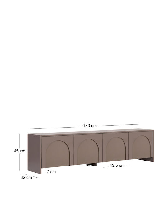 TV-Ständer Aurelia Mokka M180xT32xH45cm
