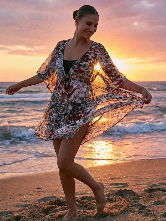 Milena by Paris Γυναικείο Φόρεμα Παραλίας Πολύχρωμο