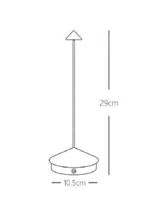 Inlight Dekorative Tischlampe Rüthi-zierbares Weiß
