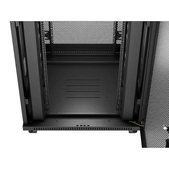 Lanberg Επιδαπέδια Καμπίνα Rack 19U Μαύρο