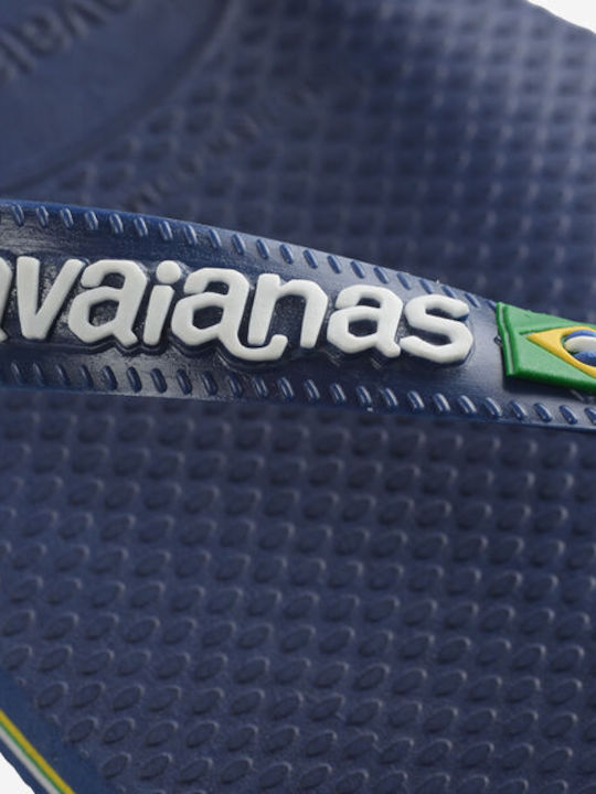 Brasil Logo Herren Flip-Flops Blau