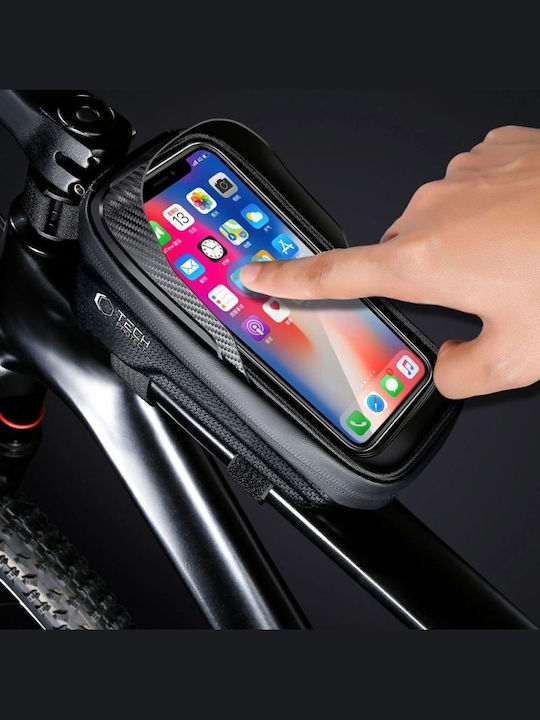 Tech-Protect Τσαντάκι Σκελετού Ποδηλάτου Διπλό 1lt Μαύρο