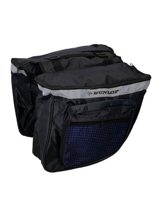 Dunlop Doppeltes Fahrradtaschen Rack Bag 13lt Schwarze