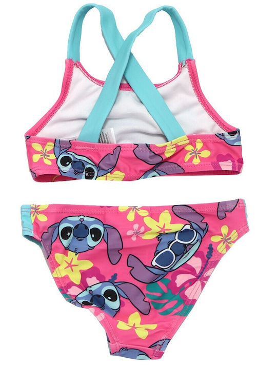 Disney Stitch Παιδικό Μαγιό Μπικίνι Φούξια