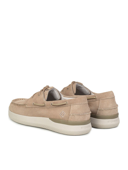 Men's Moccasins in Beige Colour