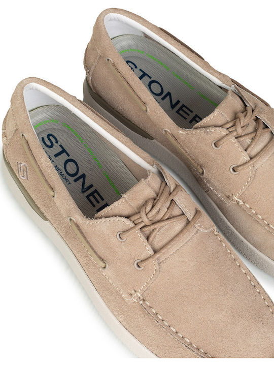 Men's Moccasins in Beige Colour
