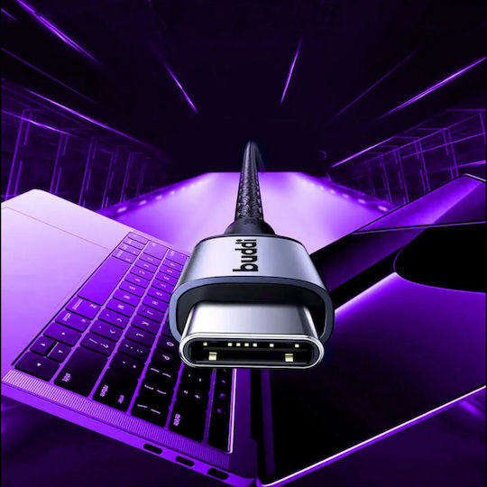 Buddi Flex USB 2.0 Кабел USB-C Мъжки - USB-C 60W Черен 2m
