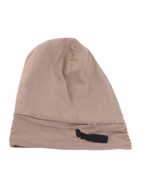 Beanie Unisex Σκούφος Πλεκτός σε Μπεζ χρώμα