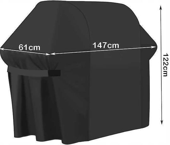 Grill Cover Gray with UV Protection 122x61x147cm