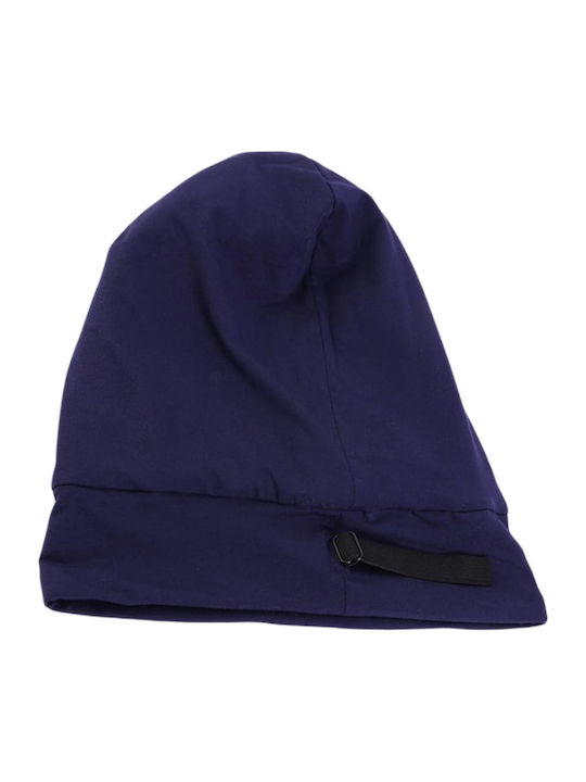 Beanie Γυναικείος Σκούφος με Πλεξούδες σε Μπλε χρώμα